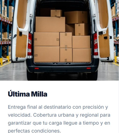 Furgón con paquetes para reparto